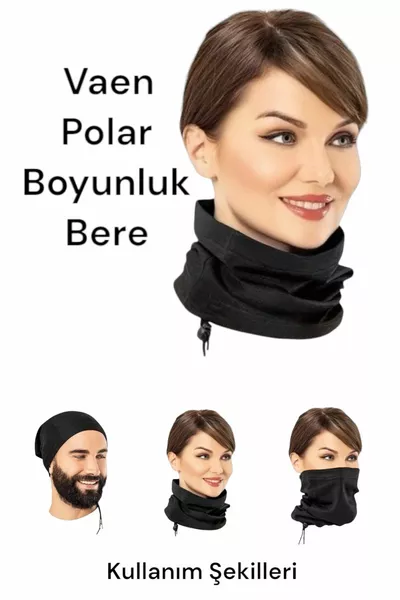 طقم قبعة صغيرة وقفازات من الصوف والرقبة 2