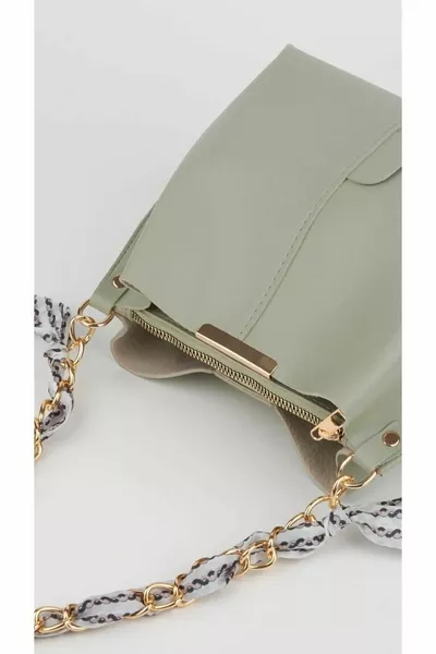 المرأة 2 حزمة وشاح سلسلة التبعي جلد ناعم 3 مقصورة اليد الذراع وحقيبة الكتف