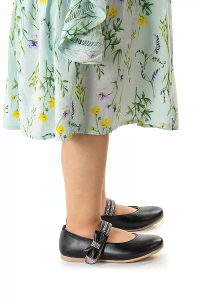 велкро балет за момичета с камъни  обема