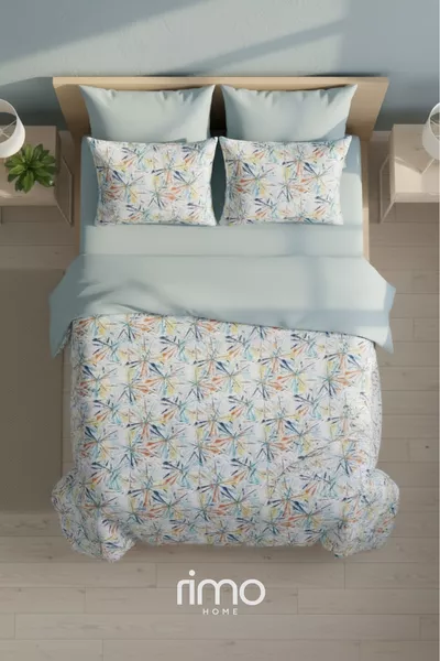 Double-Sided Double Bed Duvet Cover Set Colorful