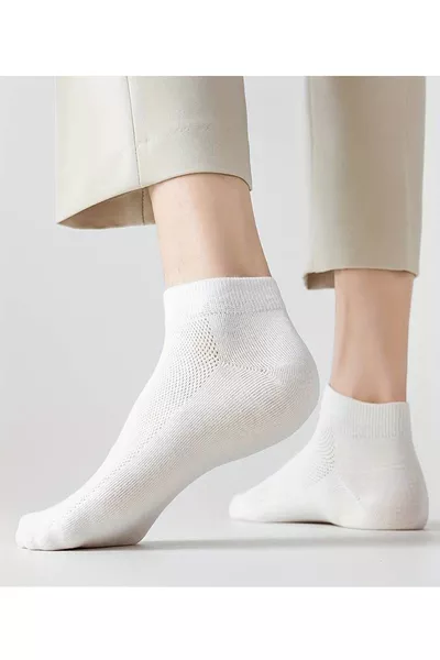 مجموعة 8 أزواج من الجوارب القطنية المريحة غير المسببة للتعرق للجنسين