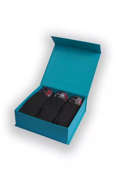 Men's Boxer 3 Pack - Skull Floral Series