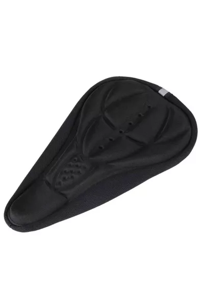 غطاء مقعد دراجة إسفنجي أسود غطاء مقعد أرثوبي ثلاثي الأبعاد مع عاكس