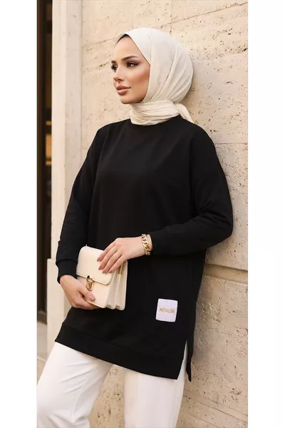 Zomerse Dames Tuniek met Ronde Hals voor het Seizoen