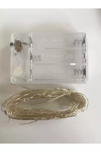 Светодиодная гирлянда 3 метра синяя на батарейках, мощные светодиоды