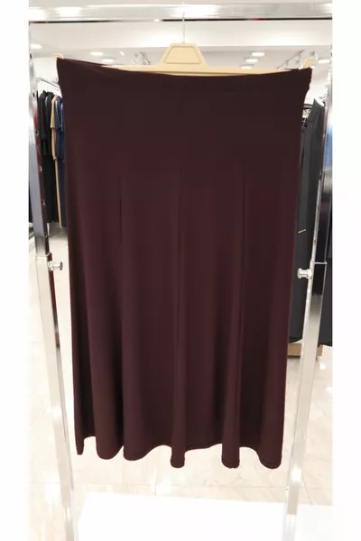 Elasticated Waist Plus Size Mom Skirt - Sendy Fabric