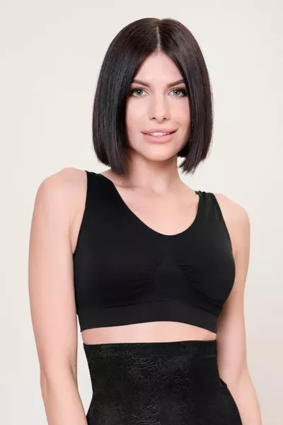 حمالة صدر بانكس بسوستة سميكة مع وسادة لمنع الترهل باللون الأسود