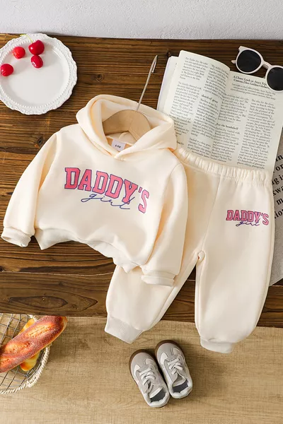 Premium Daddy's Girl Printed Top and Bottom Baby Set 