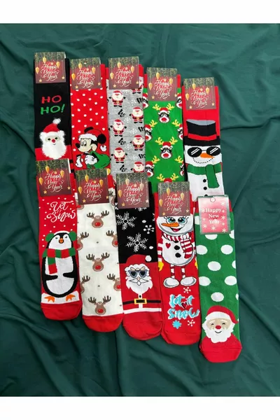 ليلة رأس السنة - عيد الميلاد - جوارب للجنسين تحت عنوان عيد الميلاد  قطع