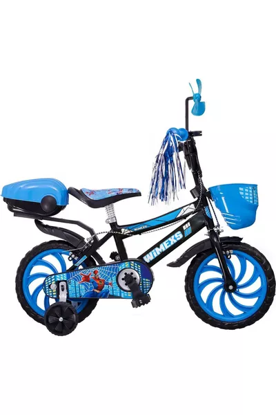 دراجة أطفال ويماكس بفريم أزرق، مناسبة للموسم الجديد للأعمار 3 و4 و5 و6 سنوات