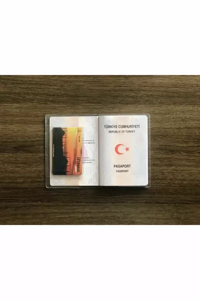 Transparent Passport Cover with Extra Compartments