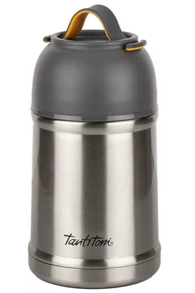 Gray Stainless Steel Food Thermos with Spoon ml
