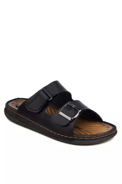 Полностью ортопедические мужские повседневные тапочки для сада и улицы - Обувь Altın Adım