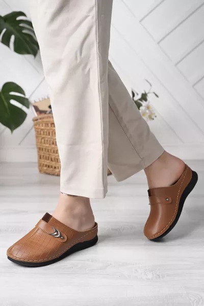 Дамски ортопедични ежедневни чехли с мека подметка и затворена предна част