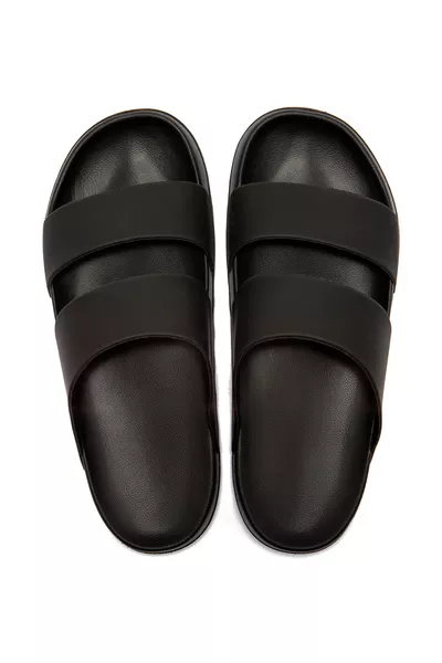 صندل رجالي من كيفن أسود مقاس /