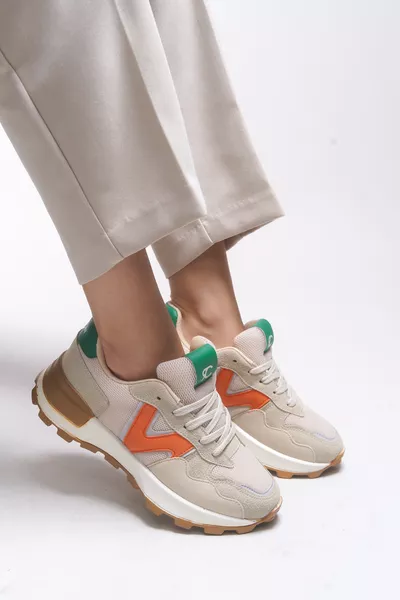 حذاء رياضي نسائي روزاتورا  بيج برتقالي