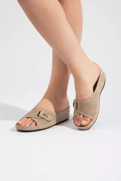 Kadın Ortopedik Konfor Modeli Günlük Terlik Yumuşak Anatomik Tabanlı Rahat Dışarı & Ev Iç