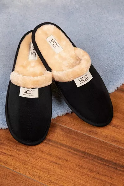 Домашни чехли с вътрешна подплата от пух Pukka Collection