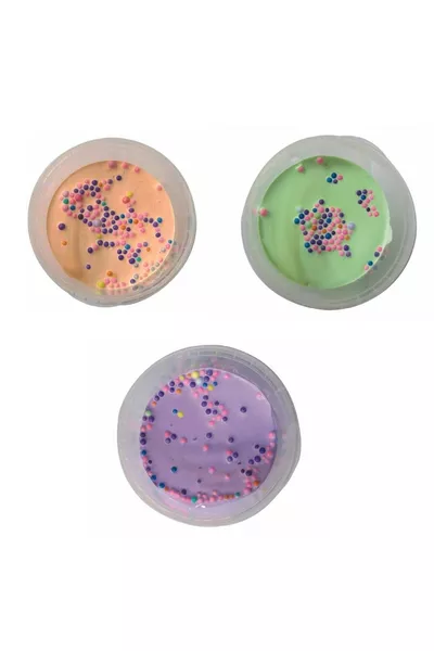 Slime Schiumoso Non Appiccicoso alle Mani Set da 3 Morbido Giochi di Pasta Modellabile