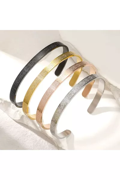 Bracciale Ayetel Kürsi in Acciaio Inossidabile Regolabile per Uomo/Donna