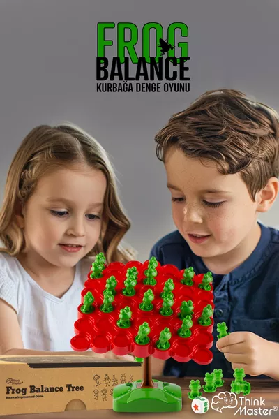 لعبة توازن الضفدع تفاعل الوالدين مع الطفل لعبة تعليمية لعبة شجرة الضفدع للتوازن