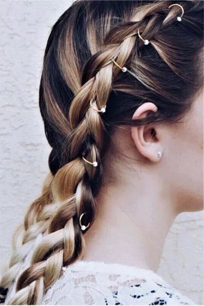 Дамски комплект обеци White Dream Gold