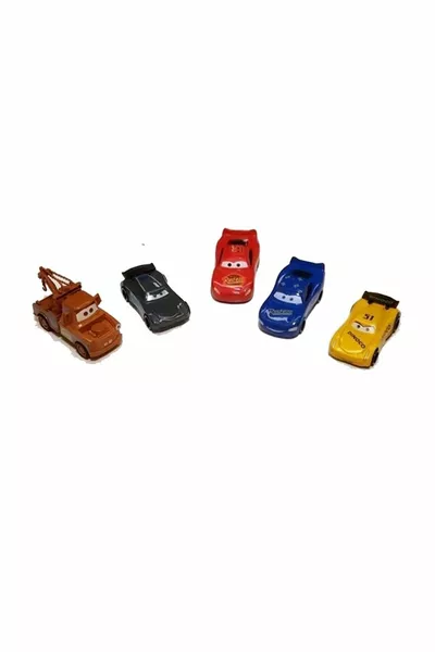 Set di 5 Macchinine Cars Saetta McQueen con Personaggi a Frizione