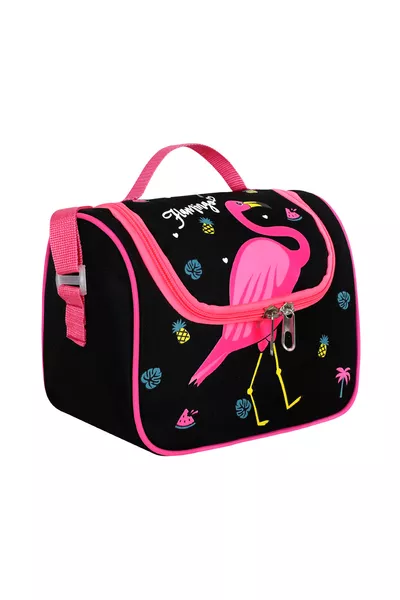 Licensed Black Flamingo Waterproof Thermal Insulated Lunch Bag