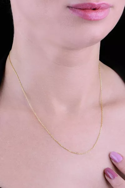 Silver Gold Gilded Necklace Chain