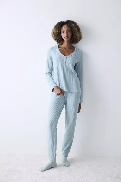 Soft Light Green Pajama Set