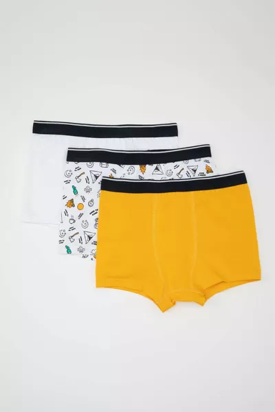 Boys' Patterned 3-Pack Boxer SM