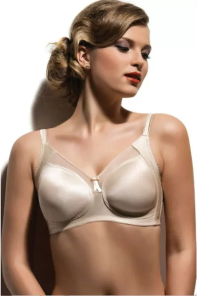  حمالة صدر نسائية بدون أسلاك بلون الجلدي