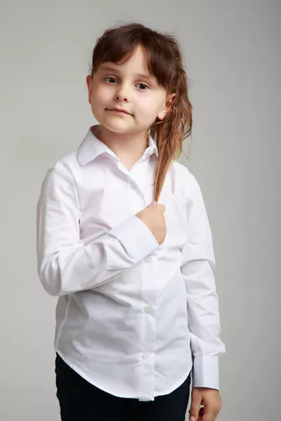 Camicia scolastica bianca da ragazza