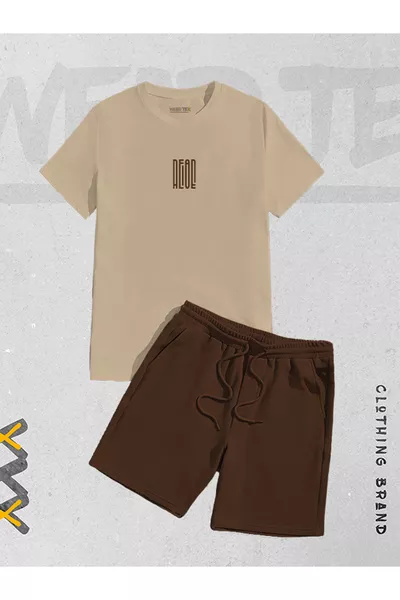 Nouvelle saison Ensemble T-shirt et short imprimé Dead and Alive 2 pièces