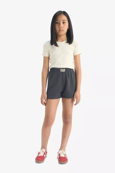 Girls' Woven Label Shorts SM