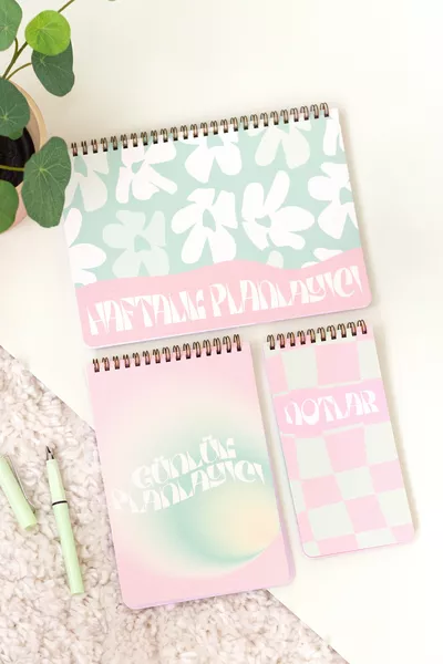 Комплект от 3 настолни планера с пружина