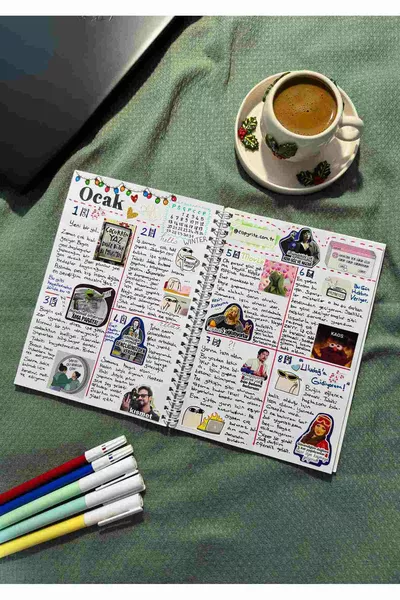 Mood Забавен стикерен албум  броя за Bullet Journal, Scrapbook, лаптоп, Mood стикер