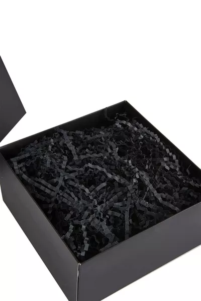 Празна черна подаръчна кутия  см