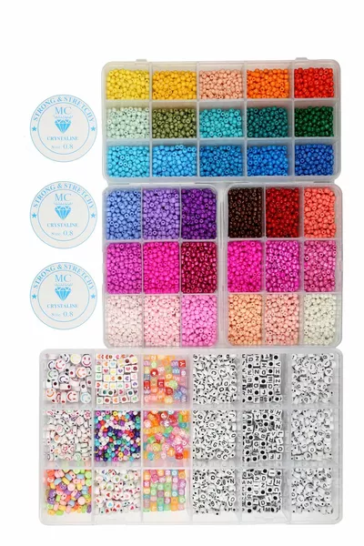 Set Mega Gioielli con 4 Scatole, Gran Formato, Perline di Sabbia Assenti 