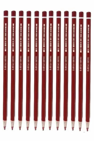 Основен червен графитен молив 1 дузина ( бр.)
