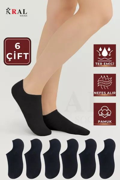 نساء - جوارب الموسم الجديد (6 أزواج) قطنية صيفية لا تسبب التعرق جوارب غير مرئية