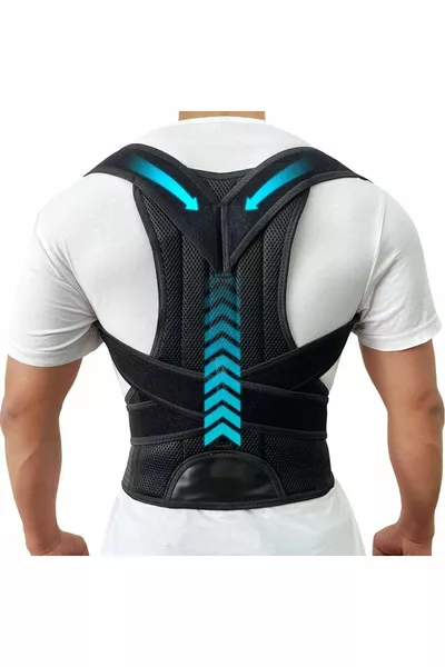 مشد تصحيح القامة وتعديل الوضعية لمنع التقوس قابل للتعديل مع دعامة طبية للجنسين