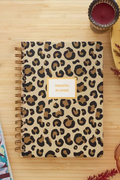  Spiraalgebonden Permanente Planner Agenda Luipaard