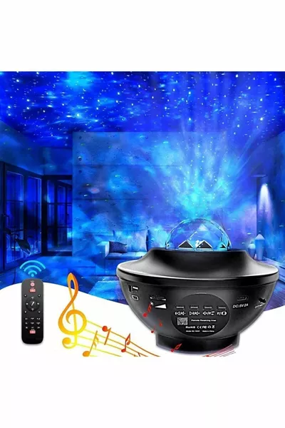 Проектор ночника с галактикой, небом и отражением звезд, Bluetooth-колонка, романтичный подарок для возлюбленного