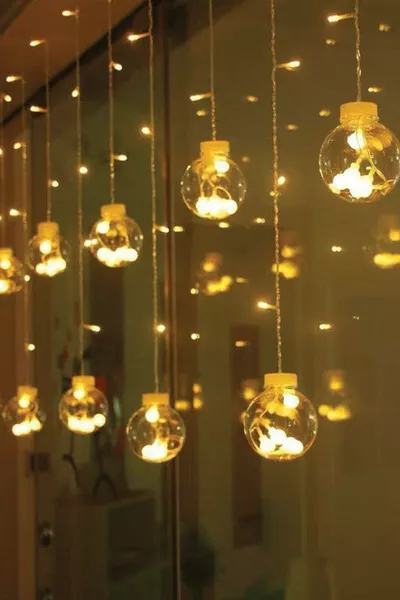 Декоративный светящийся шар-занавес с LED-подсветкой и вилкой, 8 функций, дневной свет, лампа-шар для желаний