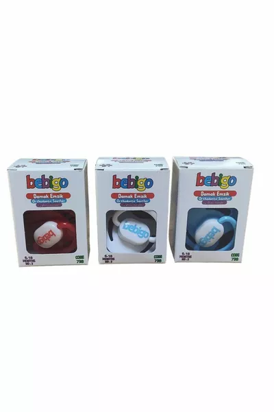 Succhietto per bambini in silicone con tettarella 3 pezzi Taglia: 2