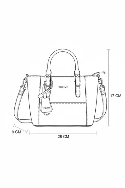 حقيبة كتف وعبر الجسم نسائية متوسطة الحجم من الجلد البني اللامع – أنيقة وللاستخدام اليومي