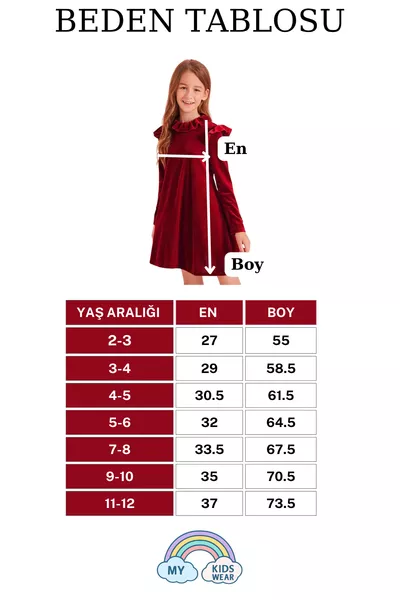 Robe en velours avec détail à volants