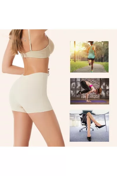 Carigna Model Verstevigende en Vormgevende Boxer met Laser Snit, Laat Geen Sporen Achter, Huidkleur