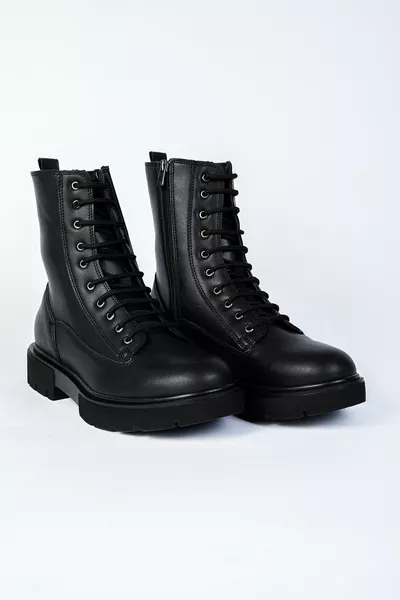  بوت أسود بسحاب